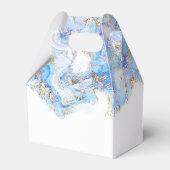 水色の青い大理石 | 結婚s フェイバーボックス (裏面サイド)