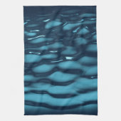 水色の青い波 キッチンタオル (縦)