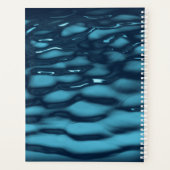 水色の青い波 プランナー手帳 (裏面)