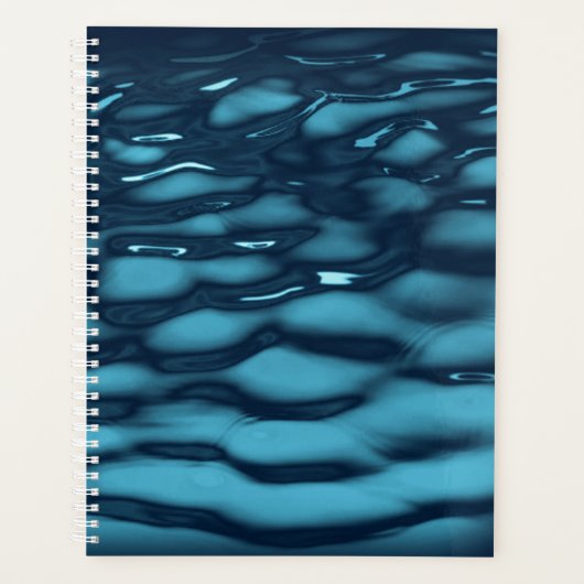 水色の青い波 プランナー手帳 (正面)