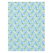 水色の青い花 テーブルクロス (正面)