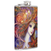 水色の青い蝶と庭の女神 フラスク (右)