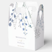 水色の青い野結婚花 フェイバーボックス (オープン)