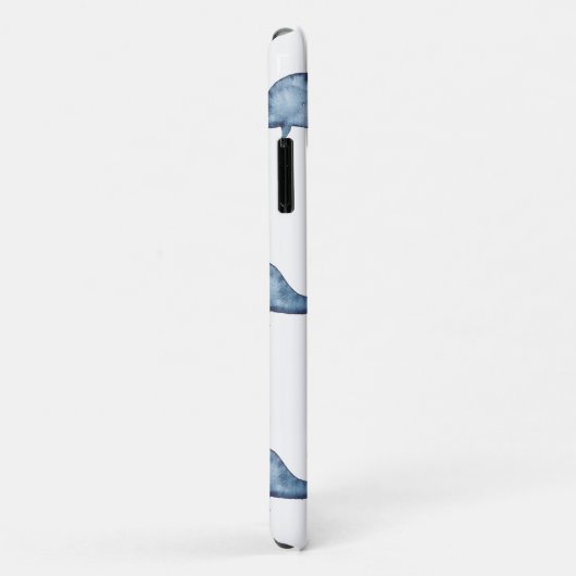 水色の青かわいいクジラ。海軍航海の動物 Case-Mate iPhoneケース (裏面/右)