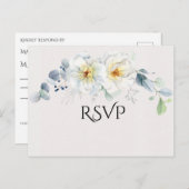 水色の青と白 ポストカード (正面/裏面)