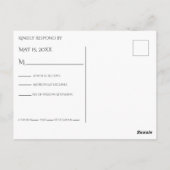 水色の青と白 ポストカード (裏面)