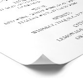 水色の青と緑の多肉性結婚飲料 ポスター (角)