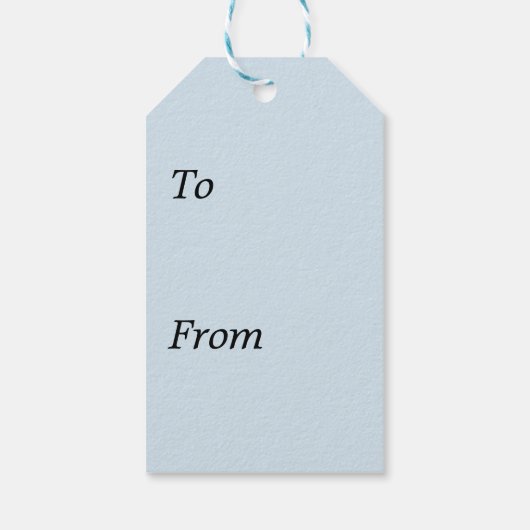 水色の青と緑の鳥2羽 ギフトタグ (裏面)