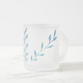 水色の青葉 フロストグラスマグカップ (正面右)