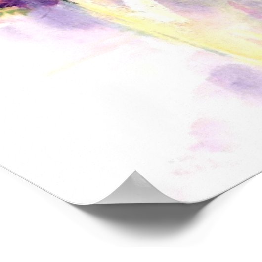 水色の静物生活 ポスター (角)