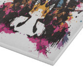 水色の馬に乗る戦士 カッティングボード (角)