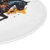 水色の馬に乗る戦士 カッティングボード (角)