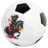 水色の馬に乗る戦士 サッカーボール (3/4)