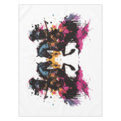 水色の馬に乗る戦士 テーブルクロス (正面)