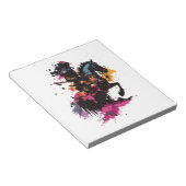 水色の馬に乗る戦士 ノートパッド (アングル)