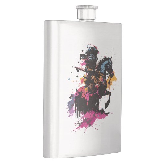 水色の馬に乗る戦士 フラスク (右)