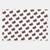 水色の馬に乗る戦士 ラッピングペーパーシート (正面2)