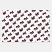 水色の馬に乗る戦士 ラッピングペーパーシート (正面)