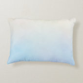 水色の馬のドアのアクセント枕 アクセントクッション (裏面)