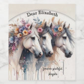 水色の馬は私の花嫁になる ワインラベル (シングルラベル)