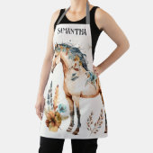 水色の馬boho国フローラ秋名 エプロン (インサイチュ)