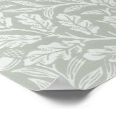 水色の騎手の茶色の馬、ヴィンテージ ポスター (角)