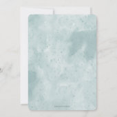 水色の鳥ハッチングニュートラルベビーシャワー 招待状 (裏面)