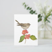 水色の鳥「シルビア・クルカ」 シーズンポストカード (スタンド正面)