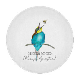 水色の鳥（ヨーロッパのミツバチを食べる人） カッティングボード