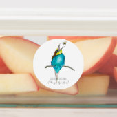 水色の鳥（ヨーロッパのミツバチを食べる人） ラベル (貼付)