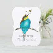 水色の鳥（ヨーロッパのミツバチを食べる人） 招待状 (スタンド正面)