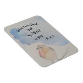 水色の鳥 – 2024年文字 マグネット (右側)