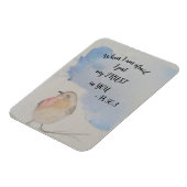 水色の鳥 – 2024年文字 マグネット (左側)