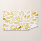 水色の黄色いブラシストローク バスタオルセット (ハンドタオル)