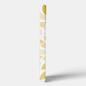 水色の黄色いブラシストローク Case-Mate iPhoneケース (裏面 / 右)