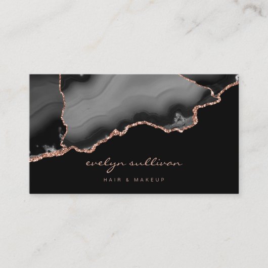 水色の黒瑪瑙 名刺 (正面)