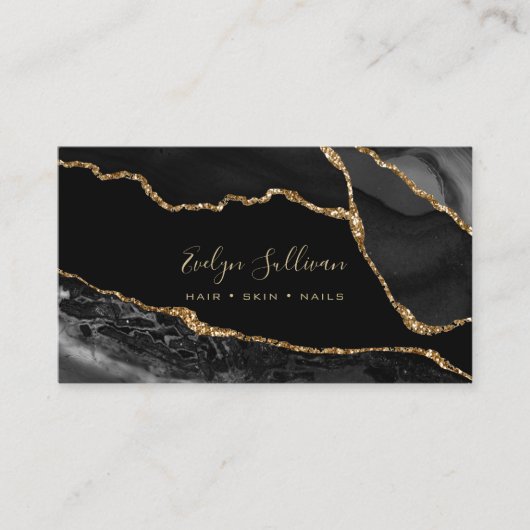 水色の黒瑪瑙 名刺 (正面)