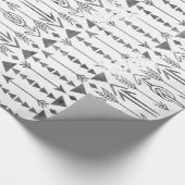 水色の(ばちゃばちゃ)跳ねる灰色の部素晴らし分矢印 ラッピングペーパー (角)