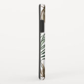 水色はっきりしたの葉トロピカル+ヤシの葉 Case-Mate iPhoneケース (裏面/右)