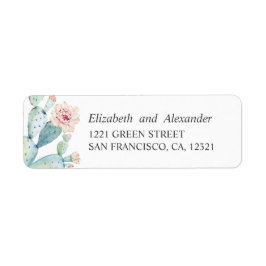 水色は多肉質結婚である。サボテン住所 ラベル