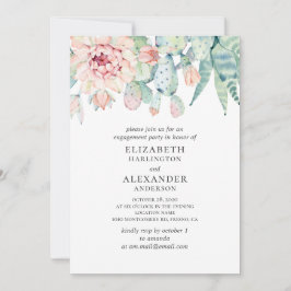 水色は多肉質結婚である。サボテン婚約 招待状