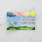 水色は挨拶状感謝していしています サンキューカード (内部)