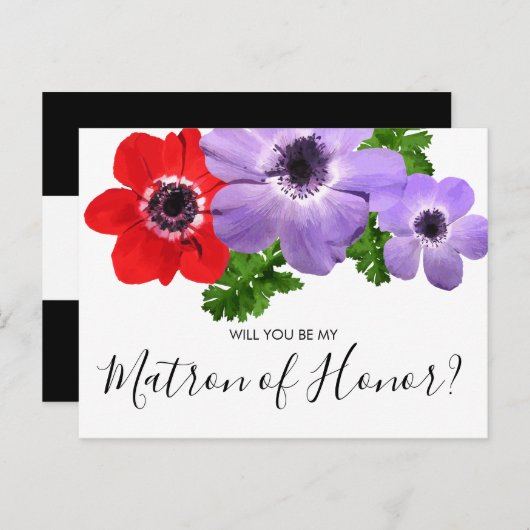 水色は私の名誉のマトロンの花嫁カード インビテーションポストカード (正面/裏面)