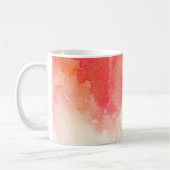 水色は赤。コーラモダンル。抽象芸術芸術 コーヒーマグカップ (左)