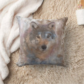 水色はWolfs クッション (ブランケット)