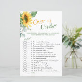 水色ひまわりゲームの上または下 (スタンド正面)