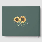 水色ひまわりフローラユーカリ結婚ス ゲストブック (裏面)