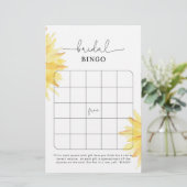 水色ひまわりブライダルシャワービンゴゲーム (スタンド正面)