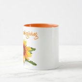 水色ひまわりマグカップ マグカップ (中央)