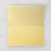 水色ひまわり及びユーカリ結婚ス プレイスカード (内部開封)